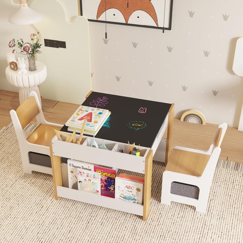Compact wooden kids table 2 - compact,